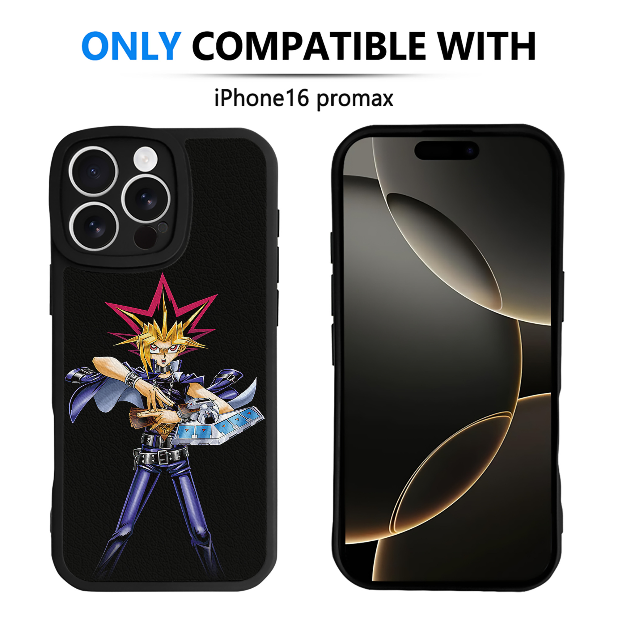 遊☆戯☆王 Yu-Gi-Oh! 【iPhone 16シリーズ対応】シリコンスマホケース（レザー調） 材質：シリコン